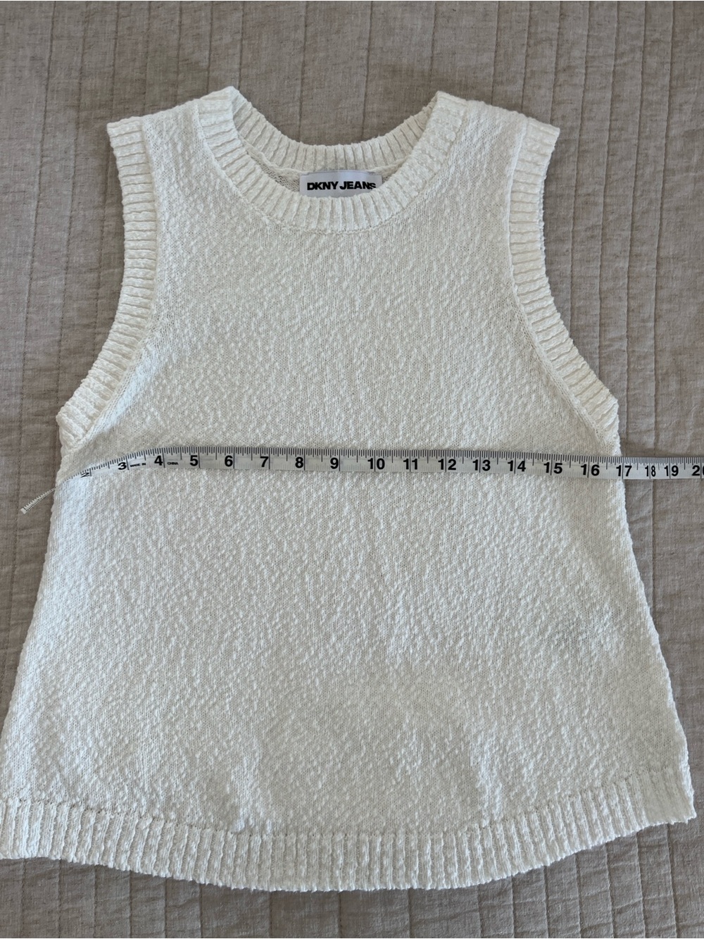 DKNY Crew Sleeveless Knit Tank Top - Picture 8 of 10